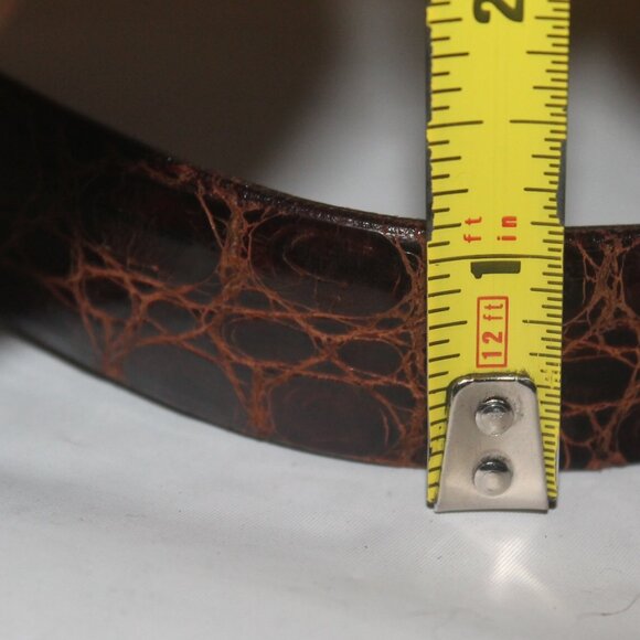 Unisex Classic Expanso Genuine Alligator Crocodile Belt 36 - Picture 6 of 7